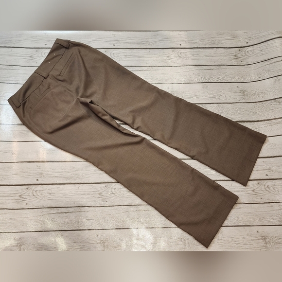 GAP Stretch Curvy Fit Flared Leg Brown Slacks Trousers Pants Size 4A - Picture 9 of 9